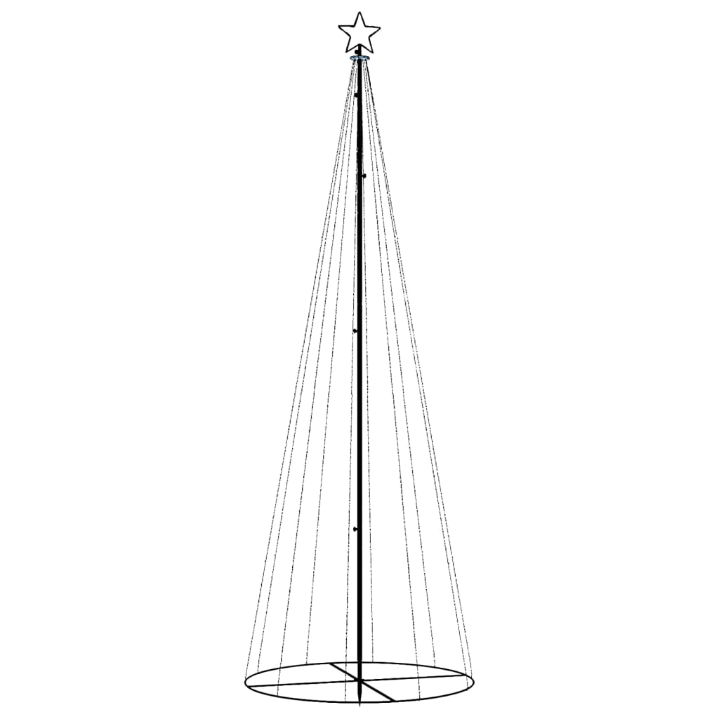 Vidaxl kegelkerstboom 310 led's 100x300 cm warmwit