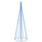 VidaXL Kegelkerstboom 310 LED's 100x300 cm blauw