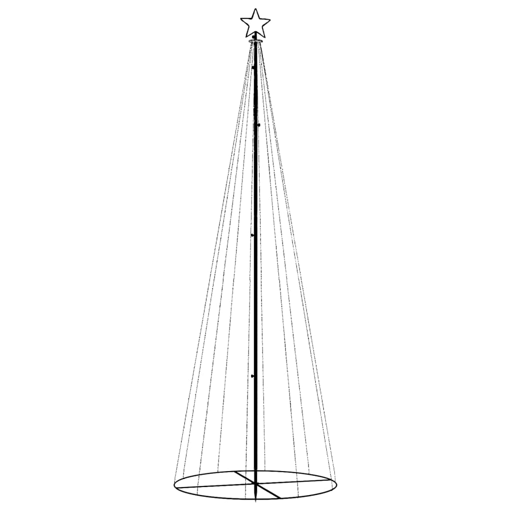 VidaXL Kegelkerstboom 310 LED's 100x300 cm blauw