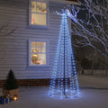 VidaXL Kegelkerstboom 310 LED's 100x300 cm blauw