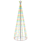 Vidaxl kegelkerstboom 310 led's 100x300 cm meerkleurig