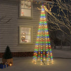 Vidaxl kegelkerstboom 310 led's 100x300 cm meerkleurig