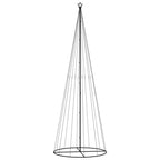 Vidaxl kegelkerstboom 732 led's meerkleurig 160x500 cm