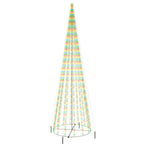 Vidaxl kegelkerstboom 1134 led's meerkleurig 230x800 cm