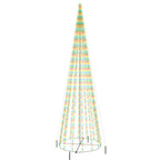 Vidaxl kegelkerstboom 1134 led's meerkleurig 230x800 cm
