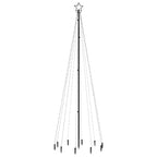 VidaXL Kerstboom met grondpin 310 LED's blauw 300 cm