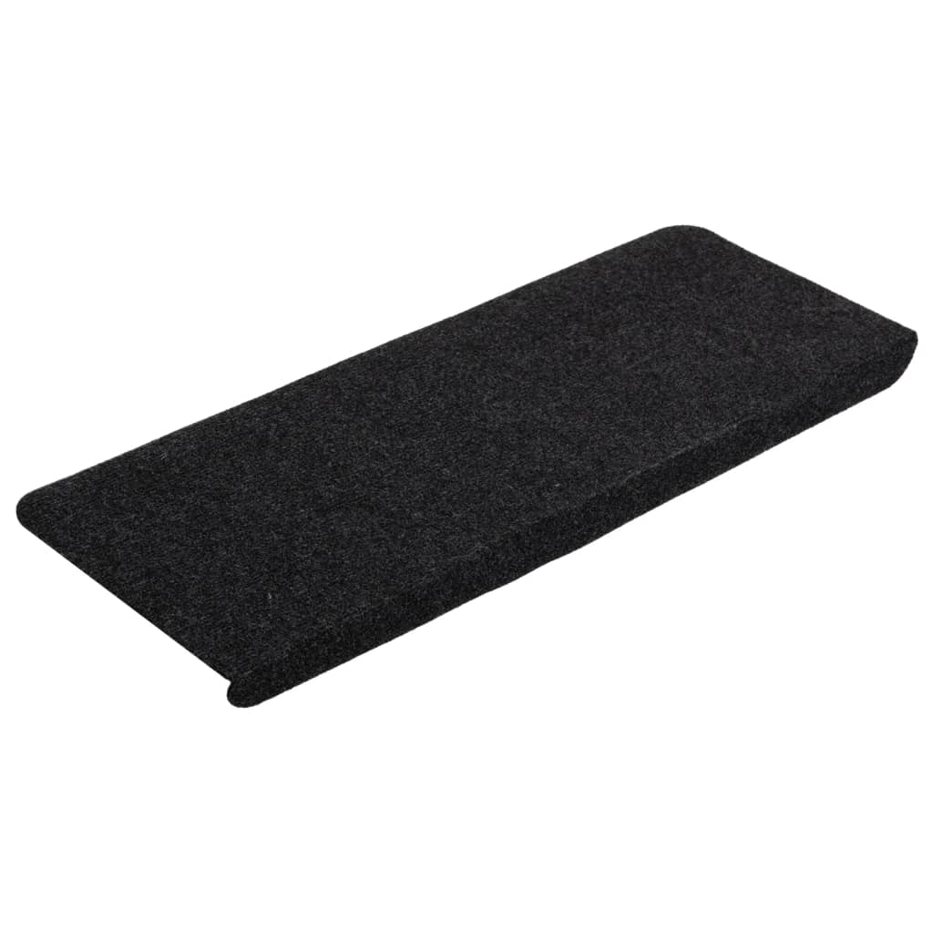 Vidaxl trapmatten zelfklevend 15 st 65x24,5x3,5 cm zwart