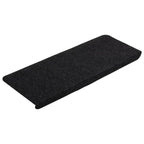 Vidaxl trapmatten zelfklevend 15 st 65x24,5x3,5 cm zwart