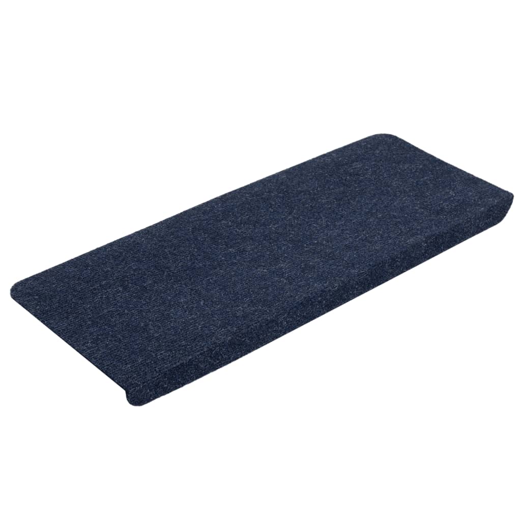 Vidaxl trapmatten zelfklevend 15 st 65x24,5x3,5 cm blauw