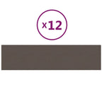 VidaXL Wandpanelen 12 st 1,08 m² 60x15 cm stof taupe