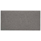 Vidaxl wandpanelen 12 st 2,16 m² 60x30 cm stof lichtgrijs