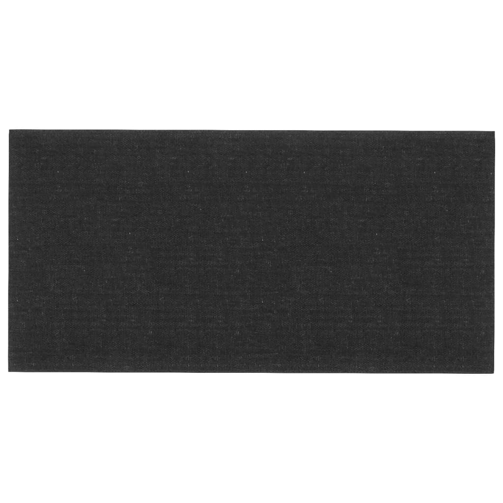 VidaXL Wandpanelen 12 st 2,16 m² 60x30 cm stof zwart