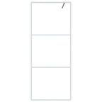 Vidaxl inloopdouchewand 80x195 cm transparant esg-glas wit