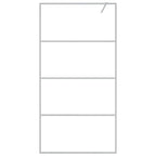 Vidaxl inloopdouchewand 100x195 cm transparant esg-glas zilverkleurig