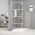 Vidaxl inloopdouchewand 80x195 cm transparant esg-glas wit