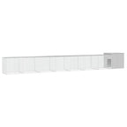 VidaXL Kippenhok 700x91x100 cm gegalvaniseerd staal grijs