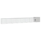 VidaXL Kippenhok 800x91x100 cm gegalvaniseerd staal grijs