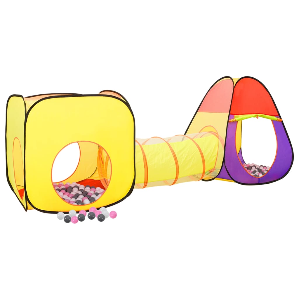 Vidaxl kinderspeeltent met 250 ballen 255x80x100 cm meerkleurig