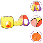 Vidaxl kinderspeeltent met 250 ballen 255x80x100 cm meerkleurig