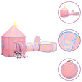 Vidaxl kinderspeeltent met 250 ballen 301x120x128 cm roze