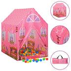 Vidaxl kinderspeeltent met 250 ballen 69x94x104 cm roze