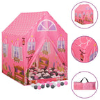 Vidaxl kinderspeeltent met 250 ballen 69x94x104 cm roze