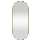VidaXL Spiegel wandgemonteerd 25x60 cm ovaal goudkleurig