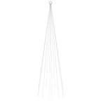 Vidaxl vlaggenmast kerstboom 310 led's blauw 300 cm