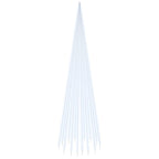 Vidaxl vlaggenmast kerstboom 1134 led's koudwit 800 cm