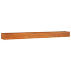 Vidaxl plantenbak verhoogd 600x80x45 cm cortenstaal roestig