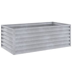 Vidaxl verhoogde tuinbak 100x50x36 cm cortenstaal