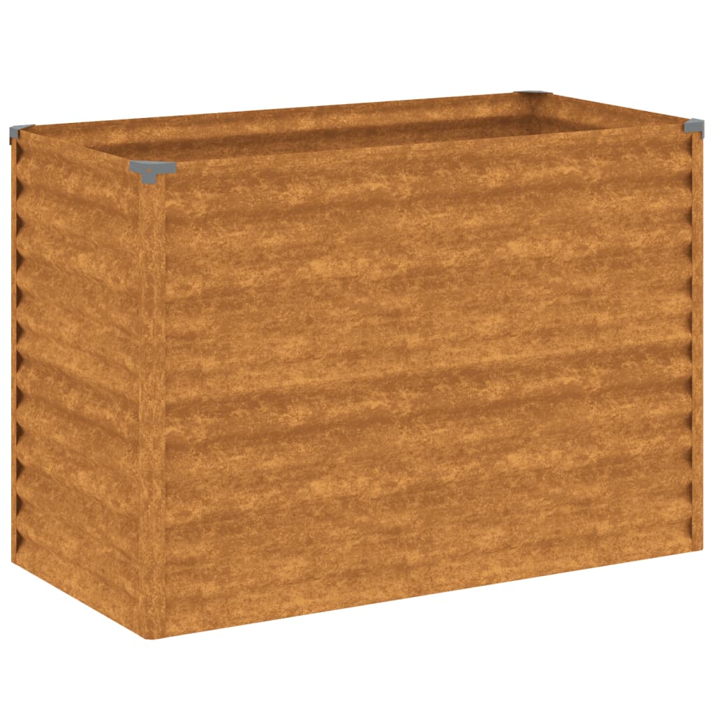 Vidaxl verhoogde tuinbak 100x50x69 cm cortenstaal