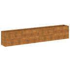 Vidaxl verhoogde tuinbak 385x50x69 cm cortenstaal