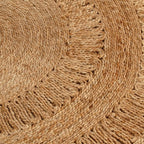 Vidaxl tapijt rond 120 cm gevlochten jute