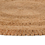 Vidaxl tapijt rond 150 cm gevlochten jute