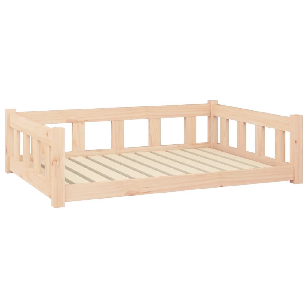 Vidaxl hondenbed 105,5x75,5x28 cm massief grenenhout