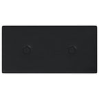 Vidaxl wandpanelen 12 st 0,54 m² 30x15 cm kunstleer zwart