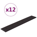 Vidaxl wandpanelen 12 st 1,62 m² 90x15 cm kunstleer zwart