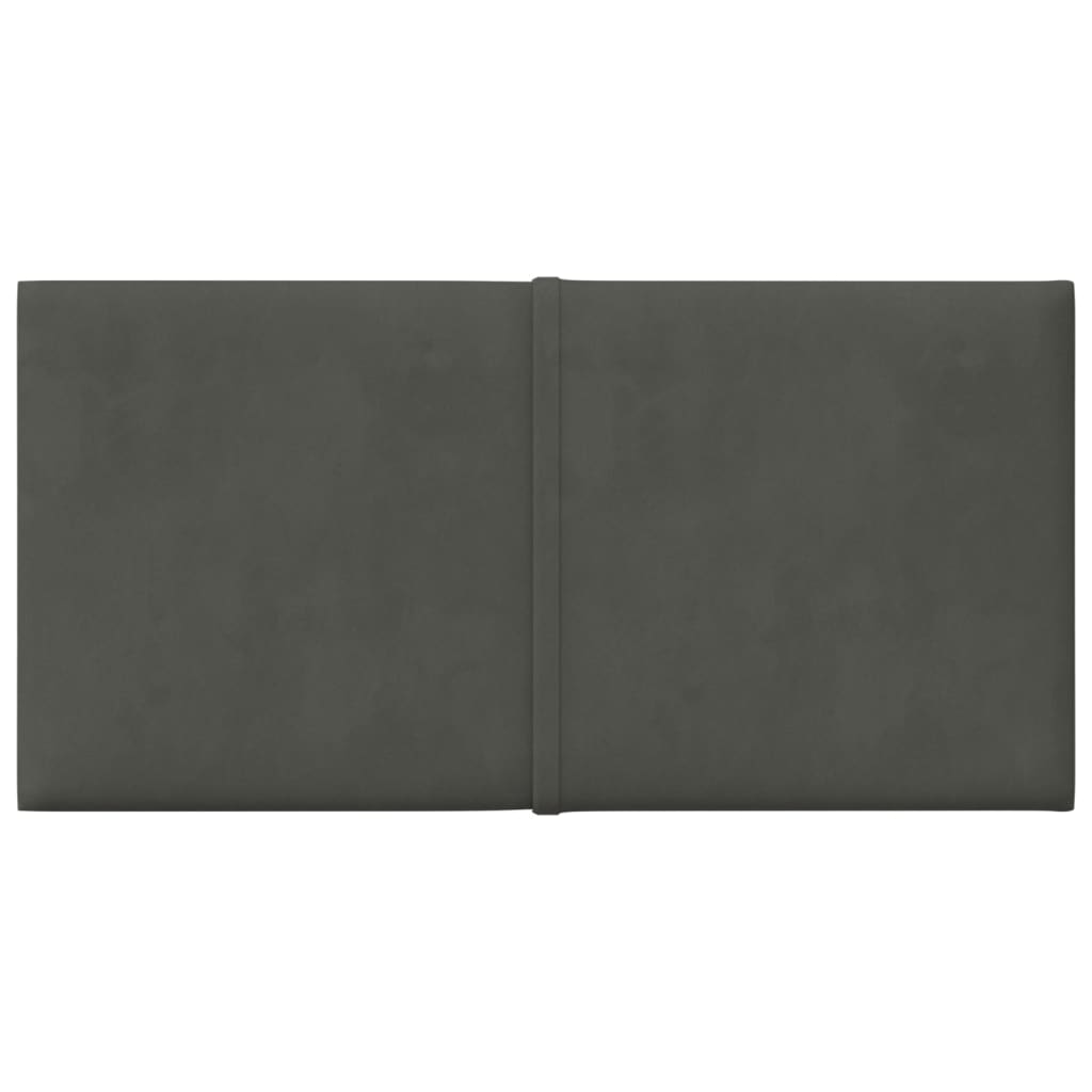 VidaXL Wandpanelen 12 st 0,54 m² 30x15 cm fluweel donkergrijs