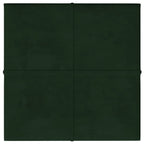 VidaXL Wandpanelen 12 st 1,08 m² 30x30 cm fluweel donkergroen