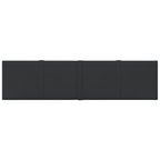 Vidaxl wandpanelen 12 st 1,08 m² 60x15 cm stof zwart