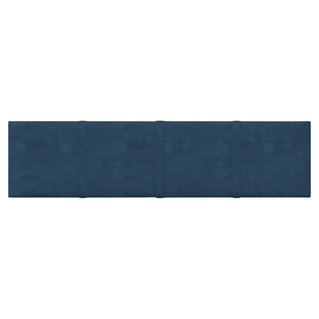 VidaXL Wandpanelen 12 st 1,08 m² 60x15 cm fluweel blauw