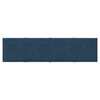 VidaXL Wandpanelen 12 st 1,08 m² 60x15 cm fluweel blauw