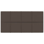 VidaXL Wandpanelen 12 st 2,16 m² 60x30 cm stof taupe