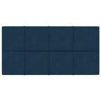VidaXL Wandpanelen 12 st 2,16 m² 60x30 cm fluweel blauw
