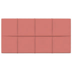 Vidaxl wandpanelen 12 st 2,16 m² 60x30 cm fluweel roze