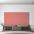 Vidaxl wandpanelen 12 st 2,16 m² 60x30 cm fluweel roze