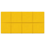 Vidaxl wandpanelen 12 st 2,16 m² 60x30 cm fluweel geel
