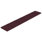 VidaXL Wandpanelen 12 st 1,62 m² 90x15 cm stof paars
