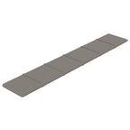 Vidaxl wandpanelen 12 st 1,62 m² 90x15 cm fluweel lichtgrijs